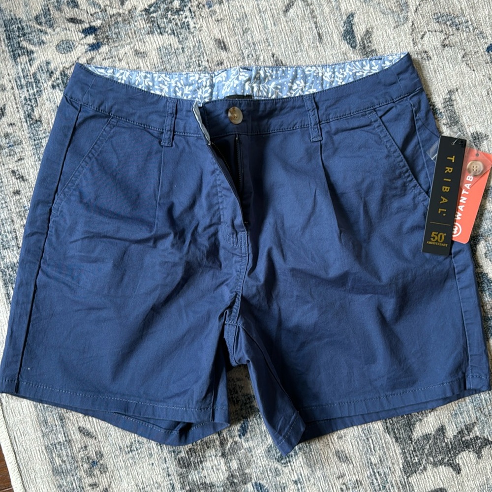 TRIBAL blue shorts size 4 NWT